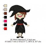 05 Witch Stitched 2_5 Inch Embroidery Design