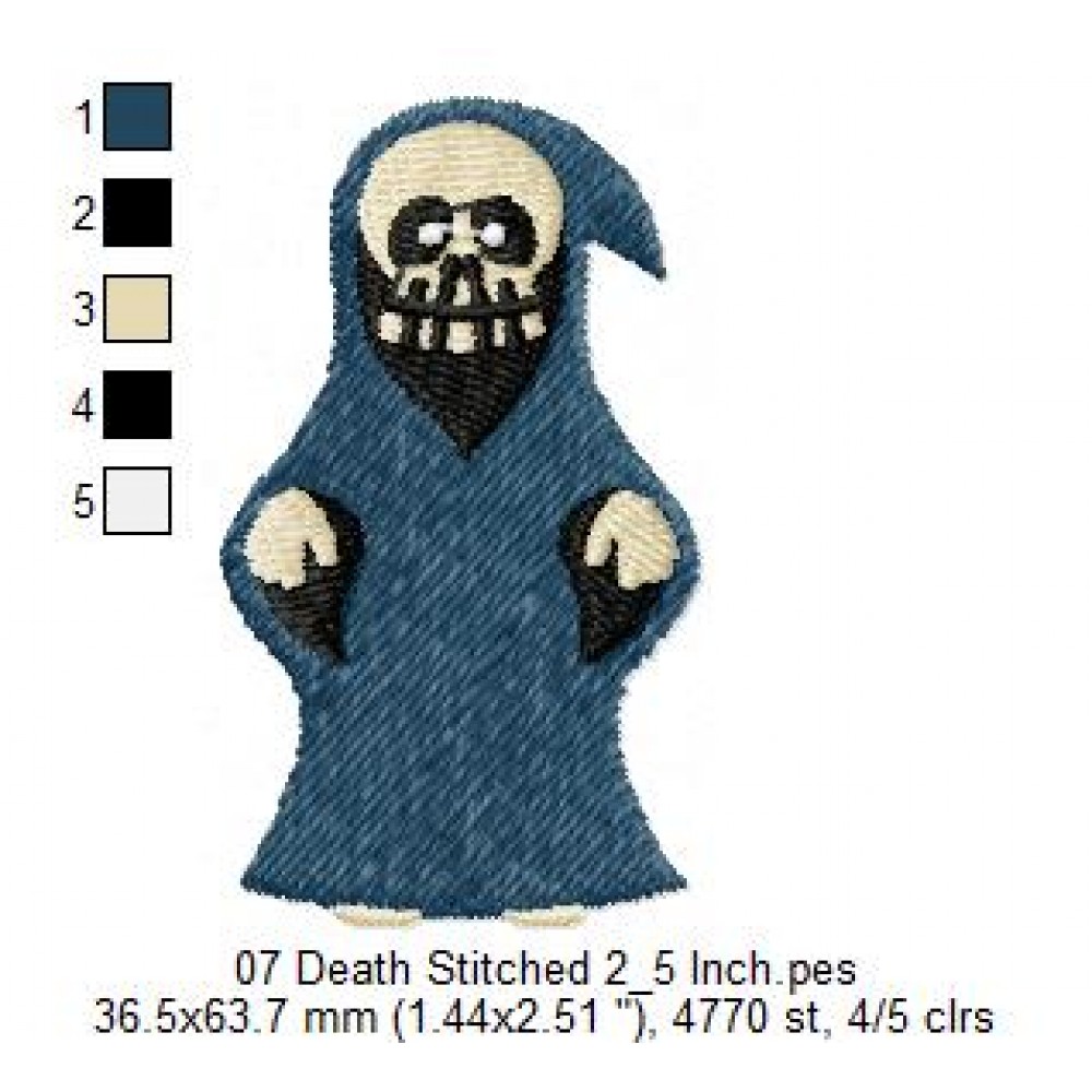 07 Death Stitched 2_5 Inch Embroidery Design