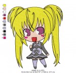 Anime Girl Embroidery Digital Download