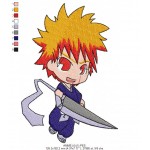 Bleach Anime Boy Embroidery Digital Design