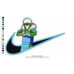 Anime Ninja Embroidered Design