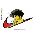 Anime Nike Swoosh Character Design Embroidery Pattern