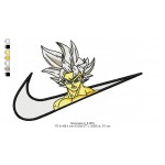 Anime Nike Swoosh Character Design Embroidery Pattern