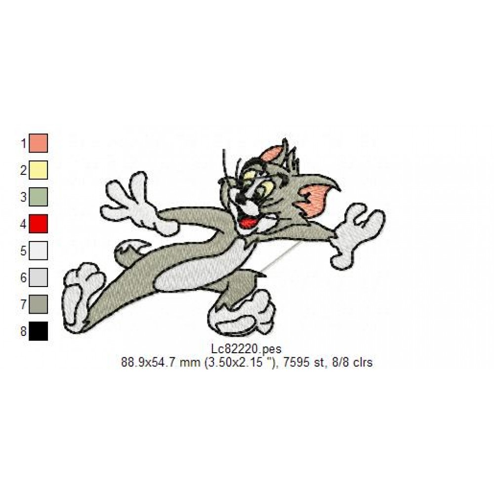 Tom and Jerry Embroidery Design 21